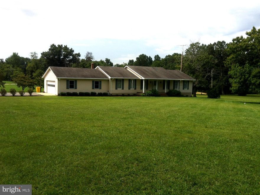 FABULOUS PRIVATE COUNTRY SETTING IN DESIRABLE  DAVIDSONVILLE -SPACIOUS RAMBLER ON 2  MANICURED ACRES- 3 BEDROOMS-NEWER CARPET-  FORMAL DINING ROOM-SUN ROOM OPENS TO  DECK OVERLOOKING FARM LAND-SPOTLESS HOME WITH 2 CAR GARAGE-PLENTY OF PARKING- UNFINISHED LARGE BASEMENT W/ TONS OF STORAGE ROOM-MINUTES AWAY FROM ROUTE 5/301-NO SMOKERS- A PET CASE BY CASE