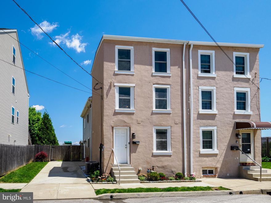 Parking, central air, a fenced backyard, and easy walkability into the center of town… 335 S Adams St hits all the buttons on your Boro living checklist, and it sits on a double lot with room for expansion. This updated twin features a seamless floorplan that allows for easy, stair-free access between rooms on the main floor. Enjoy spacious living areas, rich-toned hardwood flooring, fresh paint throughout, ceiling fans, a 1st-floor powder room, and a centrally located kitchen that will make indoor/outdoor entertaining a breeze. What a beautiful space for formal or informal gatherings – the kitchen is quite spacious featuring stainless steel appliances, gas cooking, cherry cabinets to complement the hardwood floors, and there’s a really fun coffee nook tucked to one side. Step outside to the fenced backyard and you’ll enjoy 2 patios as well as a large, flat lawn that provides a wide-open feel and a panoramic view of the sky that’s a rare find in West Chester Boro. The backyard also features a storage shed as well as a side gate that leads to the front of the home with a private off-street driveway that has ample room to park 4 cars single file. Another tough-to-find feature in the Boro! 335 S Adams St boasts 3 bedrooms, all with brand new carpeting, and each with a compelling design feature. On the 2nd floor, 1 of the bedrooms features a private en suite bathroom, while the other boasts a good-sized walk-in closet. The 3rd floor loft bedroom is quite bright and spacious, and would also make a lovely home office if you don’t need all 3 bedrooms. Located just a few blocks from Market St, you’ll enjoy an easy 8-minute stroll into the center of town to visit your favorite shops and restaurants, and you can walk to festivals, parks, the library, and more. An amazing lifestyle opportunity in a convenient location without any of the HOA fees or restrictions! 335 S Adams St deserves a personal visit. Request a tour today!