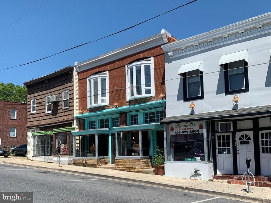 Second-floor space available for sale or NNN lease at 3815 34th Street, Mount Rainier, MD. Located in the heart of the vibrant Gateway Arts District, this property is surrounded by major regional arts institutions including Joe's Movement Emporium, Red Dirt Studio, the Washington Glass School, and the Otis Street Arts Complex. Designated by Prince George's County as part of the Route 1 arts corridor, the area benefits from arts-focused development initiatives and economic revitalization efforts. The property is located within a Maryland Sustainable Community and Priority Funding Area, offering potential eligibility for select grants and financial incentives. Close proximity to Washington, DC—an excellent opportunity in a creative, culturally rich commercial district.