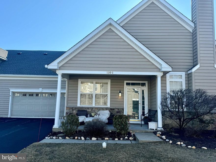 Desirable Villages @ Hillview carriage house. Two Bedroom, 2 bath, with a 2-car garage.  Over 1600 square feet of living space. One floor living at its best. Close to the craft cottage and clubhouse. The craft cottage is steps away. Enter to a nice foyer area leading to a huge living/dining combo. The eat-in kitchen is well appointed with updated appliances.  The laundry is outside of the bedroom area.  Two nicely sized bedrooms. The main bedroom has an in-suite bath. Plenty of closet space. This is the original owner Convenient to transportation & shopping. Specific showing instruction.