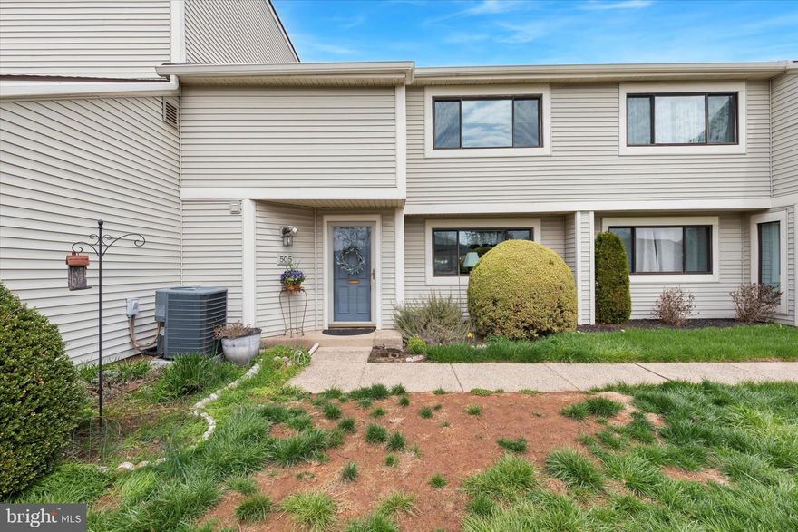 Welcome to 505 Bunker Hill Road – A beautifully updated and move-in ready 3-bedroom, 2.5-bathroom condo in the heart of Harleysville!

This well-maintained home offers a spacious and open layout on the first floor, featuring a flowing floor plan that connects the living room, dining area, and large kitchen seamlessly. Just beyond the kitchen is a cozy bonus lounge area—ideal for relaxing—that opens through sliding glass doors to the rear patio, perfect for entertaining guests or enjoying a peaceful moment outdoors.

Upstairs, all three bedrooms are generously sized, and the laundry has been thoughtfully relocated to the second floor for added convenience. The home also features a newer roof, offering peace of mind for years to come.

One of the standout features of this unit is the included carport directly across from the front door—a rare find in the community—as well as an additional storage shed.

The community itself offers fantastic amenities, including a large pool, picnic area, playground, and basketball courts. All of this in a prime location close to major travel routes, shopping, and dining.

Don’t miss your opportunity to own this special home in a wonderful community—schedule your tour today!