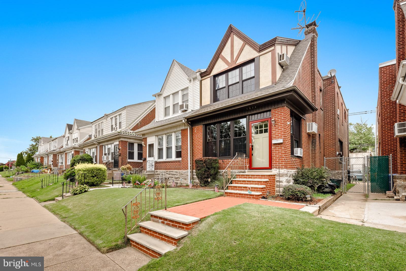 Wow—what stunning curb appeal! From the meticulously manicured lawn and thoughtfully designed landscaping to the classic brick steps and walkway, bronze-framed windows, and charming red screen door accenting the main entrance—this home makes a beautiful first impression. Step inside to a spacious and inviting living room featuring a cozy gas fireplace. The open layout flows seamlessly into the dining area, highlighted by crown molding, tasteful paint, and easy-maintenance vinyl flooring. French doors lead into a formal dining space adorned with a custom glass wall that enhances the open, airy feel. The eat-in kitchen offers wood cabinetry, laminate countertops, a tiled backsplash, stainless steel appliances, recessed lighting, and double glass doors that open to a private deck—perfect for morning coffee, relaxing evenings, or entertaining guests. Upstairs, you'll find three generously sized bedrooms with wall-to-wall carpeting and ample closet space. A retro-style, three-piece tiled bathroom with double sinks sits just down the vinyl-floored hallway. The fully finished basement is freshly painted in a neutral gray with carpeted flooring, a convenient partial bath, and a separate laundry area. Bilco doors provide easy access to the rear yard. The outdoor space continues to impress with both rear and side yards, plus a detached garage currently being used as a workshop. Additional highlights include all new windows throughout and so much more. This home is a must-see—you won’t be disappointed. Schedule your showing today!