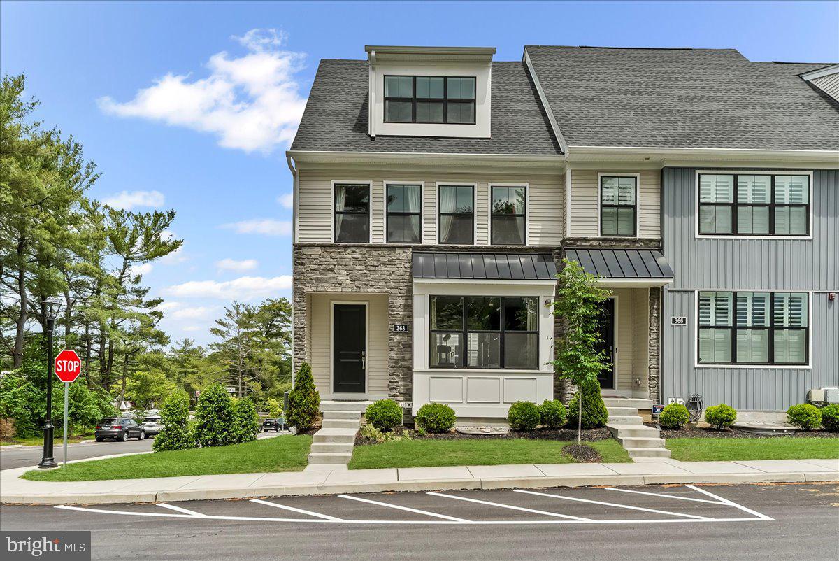 If walkability to West Chester Borough is important to you, have a look at this newer (2022) townhome on Daily Local Drive/Star Tavern Lane. 368 Star Tavern Lane is one of the few homes that offer sidewalk entrance to the main living level, and is a true end of row with no home beside it! This home also offers safe sidewalk access all the way to the Borough, Hillsdale Elementary School, the Ace Hardware Store, and East Bradford Plaza/Giant Supermarket shopping center. This home offers a 2-car garage AND additional off-street/under deck parking. There is no student rental restriction in East Bradford Township, and the University is less than 2 miles away.
This 3 Bedroom home has many value-added features throughout, like engineered hardwood flooring, an expanded and upgraded kitchen layout with 11+ foot quartz center island and stainless appliances, front door access to the main living level from Daily Local Drive, a bonus 3rd floor with south facing shed dormer that overlooks a swimming pool and provides rooftop deck access, a bonus room and huge closet in the well-lit, south facing finished basement, and Custom Closet in the primary bedroom.
There is abundant recessed lighting throughout the home and bedrooms, in addition to designer light fixtures. The garage includes several thousands of dollars of storage systems. The main deck is the full width of the home. This home has 2 highly efficient HVAC units, and 3 ecobee thermostats.
The community amenities include a fenced dog park, snow removal and all landscaping maintenance, and a central gathering area with fire pit. Trash and recycling are collected weekly.**Walk to Hillsdale Elementary School. Also served by Henderson HS, and Peirce MS. The Chester County Justice Center and SEPTA Transportation Center are less than one mile away. AMTRAK/SEPTA Exton Station less than 5 miles.