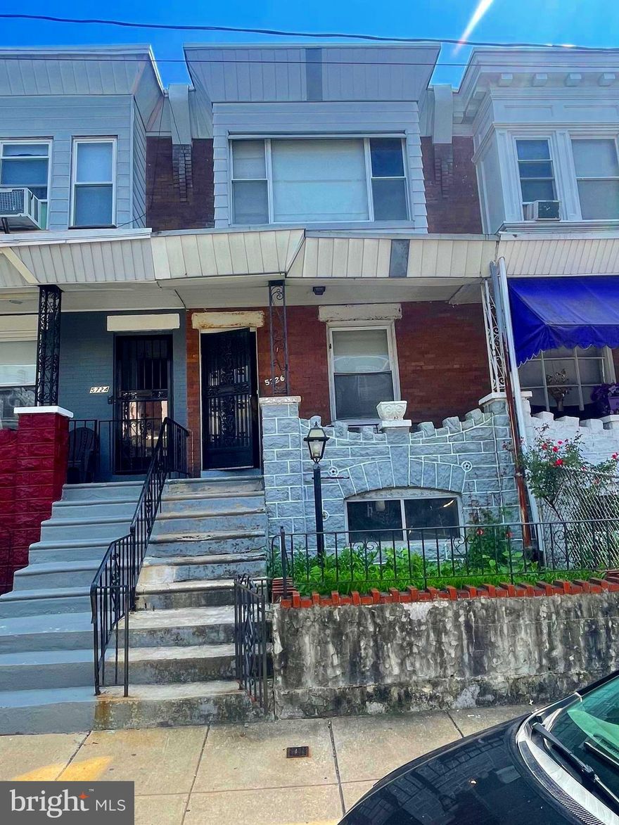 SOLD AS-IS  
Great opportunity for investors to move-in buyers! 5726 Rodman St. is a charming Rowhome located in the Cobbs Creek district of Philadelphia. This property features a front porch and 3 bedrooms, 1 bathroom. quiet block.  Owner started some rehab  on sheetrock wall though out, some electric and plumbing work. 
5744 Rodman St just sold for $235.000
Rental prices for renovated properties in the area range from $1000-$1300. Recent sales of renovated
 
 All offers will be presented, $3000 deposit, proof of funds, as-is, buyer responsible for U&O. This property is a must-see for anyone looking for a new place to call home.  Schedule your appointment today.