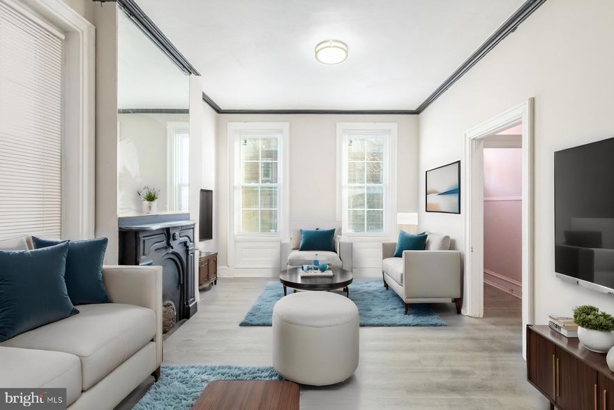 Welcome to 4325 Aspen Street, a beautifully renovated historic home nestled in the heart of Philadelphia. This charming residence, built circa 1925, boasts an ideal combination of timeless elegance and modern convenience. Situated on a 20-foot-wide by 80-foot-deep lot, this home offers a spacious layout with 1,554 square feet of living space.
Upon entering, you are greeted by a welcoming vestibule that sets the tone for the character and charm found throughout the home. The interior has been meticulously renovated, featuring new floors, bathrooms, and a kitchen equipped with stainless steel appliances. The seamless blend of contemporary finishes and original architectural details, including curved architecture and an original staircase, creates a unique and inviting atmosphere.
This home offers five generously sized bedrooms, each filled with natural light, providing ample space for relaxation and personalization. Additionally, there are two full bathrooms, adding convenience and functionality to everyday living.
Outside, a fenced-in rear yard offers privacy and a perfect space for outdoor entertaining or gardening. The full unfinished basement provides plenty of storage space and potential for customization to suit your needs.
Located within walking distance of public transportation, this home offers easy access to all that Philadelphia has to offer. With prominent landmarks such as The University of Pennsylvania, Please Touch Museum, and the Philadelphia Museum of Art less than 3 miles away, as well as an array of eateries and amenities nearby, you'll enjoy the convenience of city living at its finest.
Don't miss the opportunity to make this meticulously renovated historic home your own. Schedule a showing today and fall in love with the perfect blend of character, charm, and modern comfort at 4325 Aspen Street.