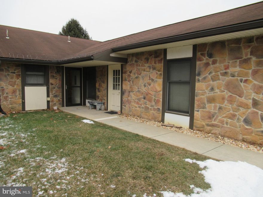 Very nice Town House  in The Villas, situated between Carlisle and Boiling Springs.  The home features two bedrooms and two full baths, open floor plan that includes dining area and living room,  efficient kitchen with ample cupboards, laundry room,  patio, garage.  There is a working radon-mitigation  system in place.  You will appreciate the recently cleaned carpets (professionally).  The monthly  fee of $140 covers lawn care and snow removal.  Give us a call to view in person, or have your agent schedule an appointment.