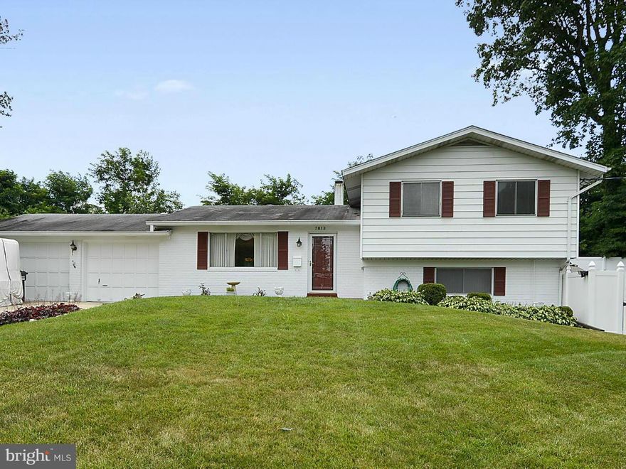 Wonderful 3 bedroom, 3 bathroom home with 2 car garage features hardwood flooring under the carpet on the main and upper levels. Three updated full bathrooms, a sunroom, large fully fenced yard and in-ground pool  Perfect location for commuting, close to shopping and restaurants.