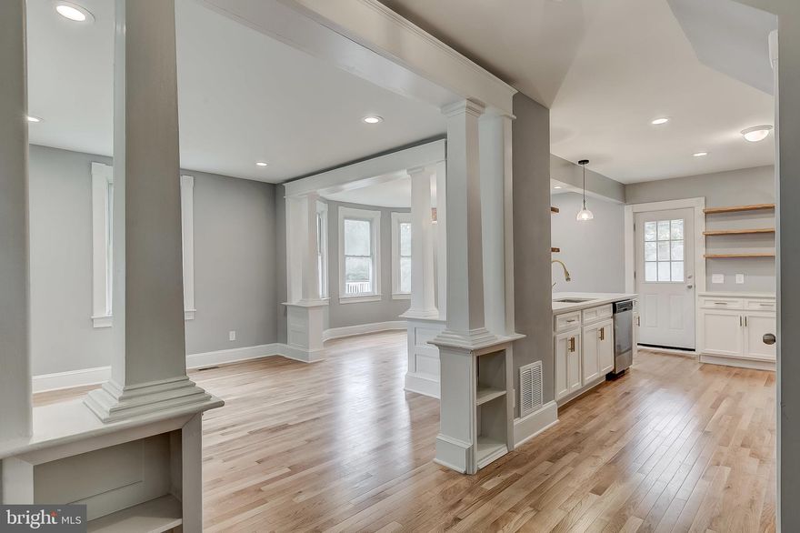 Gorgeous Renovation with over 1,600 SQ. FT. in the Catonsville School districts! Features include a front porch, spacious living room and separate dining room w/ gleaming hardwood floors, designer Chef's kitchen w/ Quartz counters, and ss appliances, and a separate half bath on the main floor.  Walk upstairs where you have Hardwood floors through out, 3 bedrooms and a beautiful full bath with a dual Quartz top vanity! fully finished basement, an expansive rear yard with plenty of space for entertaining and Detached garage with parking behind it.   Conveniently located close to UMBC, CCBC, St. Agnes Hospital, and minutes to 695 and 95!  Don't Miss your chance to own this beautiful house.