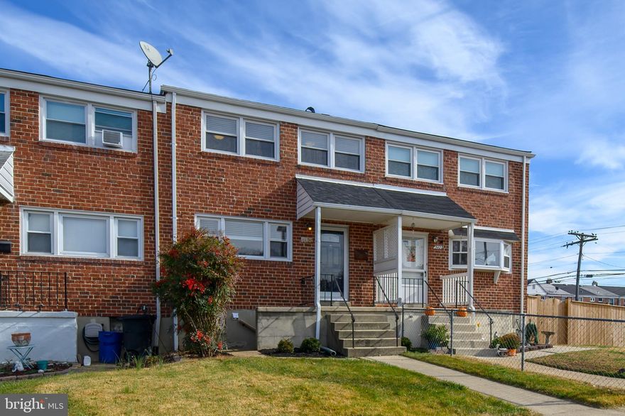 This sweet brick rowhome with all the right updates is conveniently located just a few blocks from "Main Street" Arbutus, a short 1.5-mile drive to the UMBC campus, and 4 miles to the restaurants and shops of downtown Catonsville.  Old Town Ellicott City, I-95, BWI Airport, and downtown Baltimore are all just minutes away.  The main level consists of a large living room with hardwood floors, a separate dining room, and updated kitchen.  The upper-level features 3 bedrooms with hardwood floors throughout and a remodeled bathroom. The finished lower-level recreation room could easily be converted to a bedroom as it has an adjoining full bathroom, a separate entrance door, and full-sized windows.  Updates include maintenance-free replacement windows and doors (2018), new roof (2023), new HVAC system (2018), new water heater (2023), crown moldings, and refinished solid oak hardwood floors and staircase.  The kitchen was remodeled with maple cabinetry, Corian solid surface countertops, and stainless-steel appliances.  The large, fenced back yard features a paver brick patio and firepit.  If your parallel parking skills are lacking, no worries!  There's pull-in parking right out front. This home is move-in ready!
