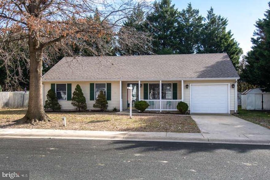 Welcome to this well-built and cozy rancher in the small neighborhood of Queenstown Village!  Town amenities are offered, such as public water and sewer, and water privileges on Little Queenstown Creek. The boat ramp and picnic area are there only for the use of Queenstown residents.  As a bonus, there is no HOA! Recently painted on the interior,  there is newer carpeting and kitchen flooring. "Big ticket" items have been done... a 5-year-young architectural roof and a new HVAC system! This home was the model for the neighborhood. The owner/builder had his office in the garage which is over-sized (30' x 10') and is insulated, walls are dry-walled and the space is heated and cooled. This 300 heated square footage is not reflected in the tax record.  Part of it could easily be walled off into an office, den or family room while still leaving room for a garage! The floor has just been painted and it looks super! The house and shed sit on a roomy corner lot with a large, partially fenced backyard. The location is the perfect spot for easy access to routes 50/301 and points east or west. Major and commuter airports in Baltimore, Easton and D.C. ,as well as Delaware and Philadelphia, are within easy reach.