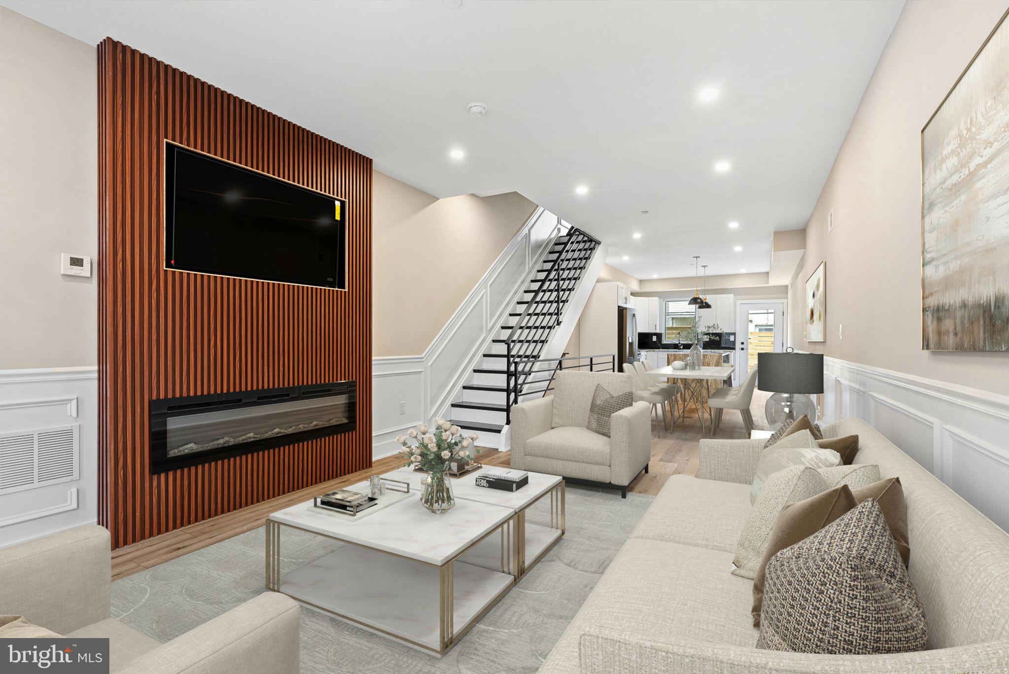Welcome to 2720 Wharton Street, an impressive new construction located in the bustling Grays Ferry neighborhood of Philadelphia. This outstanding property, currently in progress, is set to offer over 2,500 square feet of luxurious living space. Designed with contemporary living in mind, this home includes 3 generously sized bedrooms and 3 full bathrooms, providing abundant space for comfort and relaxation.
Situated on a larger lot, the property allows for an expansive open layout on the first floor. This generous space accommodates a formal living room, a formal dining area, and a massive kitchen, perfect for entertaining and family gatherings.
The heart of the home is a chef’s haven kitchen with granite countertops, a full slab granite backsplash, and a large island with a waterfall edge, offering both style and functionality. It also boasts a brand new appliance package, ensuring top-of-the-line performance and convenience.
Beautiful wide plank flooring stretches through the entire home, adding to its elegance and cohesion.
On the third floor, you will find the primary suite, which occupies the entire level. It features a massive spa-like bathroom, large closets, and a spacious bedroom, providing a private sanctuary for relaxation and comfort.
A magnificent roof deck crowns the home, offering unobstructed views of the city skyline, making it an exceptional spot for enjoying panoramic views and hosting gatherings.
The finished basement is ideal for a home office, gym, or entertainment area. It also has a full bathroom for ultimate convenience.
Additionally, the home benefits from an approved tax abatement, providing significant financial savings for future homeowners.
Constructed by a developer renowned for creating stunning homes, you can expect exceptional quality and meticulous attention to detail throughout this property. Don’t miss the opportunity to make this remarkable home yours.