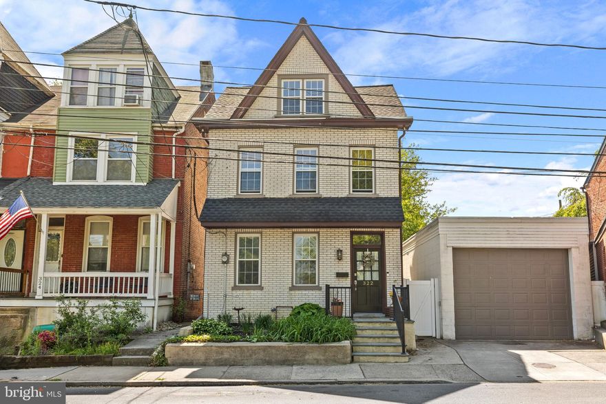 WELCOME HOME to this well maintained, nicely updated, detached Musser Park home within walking distance to park, restaurants, conveniences, downtown Lancaster, and easy access to major Rt 30 and 222 highways! With over 2200 sq.ft. of living space, there's room for everyone! Fabulous blend of preserving original features and charm, while adding modern amenities. Beautifully redone original wood flooring, corner fireplace, and decorative chair rail and wall moldings. Eat-in kitchen with ceramic tile floor, granite counters, tile backsplash and stainless appliances. Main level powder room and laundry, plus mud room with double french doors that lead to rear composite deck and private fenced yard. 2nd level boasts 3 bedrooms, one with attached office space, and updated full bath. Two more bedrooms complete the 3rd level. Possible off street parking from Brewery Alley, part of Green Alley Improvement Project. Newer roof, efficient natural gas heat, tankless hot water and replacement windows -- MUST SEE!
