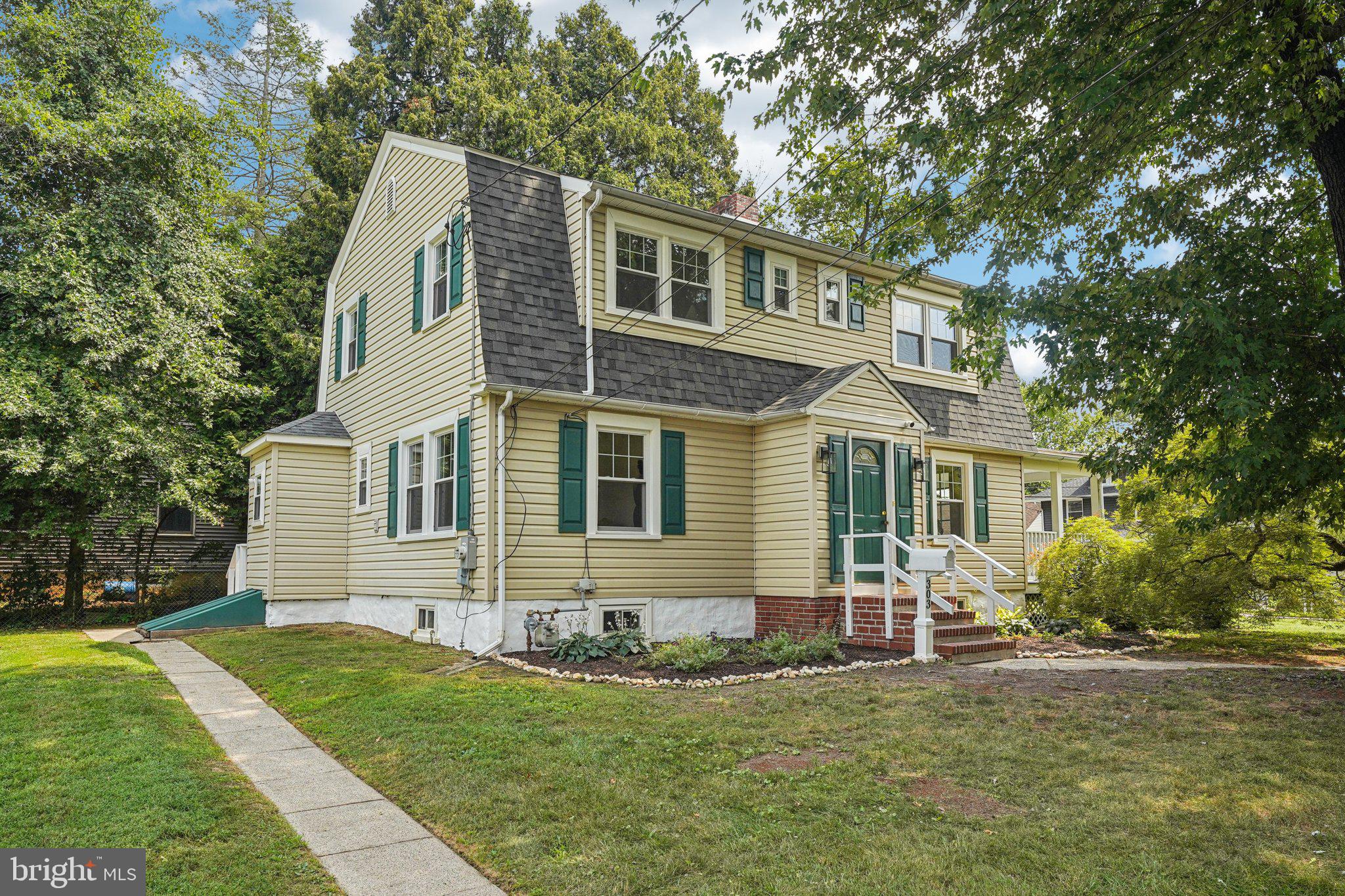 Welcome to this beautiful, move-in ready 4 bedroom, 2 full bath Center Hall Dutch Colonial home. This home offers the perfect balance between historic charm and modern updates, and includes fresh paint and hardwood floors throughout. Enter the home through a charming vestibule to the first floor, which includes a kitchen, living room, dining room, and full bath. The gourmet kitchen offers granite countertops, newer stainless steel appliances, and a center island with a breakfast bar. The living room includes built-ins and a wood burning fireplace surrounded by Moravian tile, with access to a gorgeous front porch. The downstairs also includes a convenient full bath. A beautiful turned staircase leads to the second floor, which includes four bedrooms and a full bath. The garage has been remodeled and is perfect for a home gym, work space, or for recreation. It includes recessed lighting, built-in cabinets, and a mini-split for heating and cooling. The home is well maintained, with newer windows, roof, heater, central air, and hot water heater. The large corner lot is in a quiet neighborhood, and includes beautiful mature trees. All of this is in a prime location: the home is only a few blocks from the train station and the downtown area of Hatboro, which includes shops, restaurants, and amenities. Enjoy a convenient location, low taxes, and the award winning Hatboro-Horsham School District.