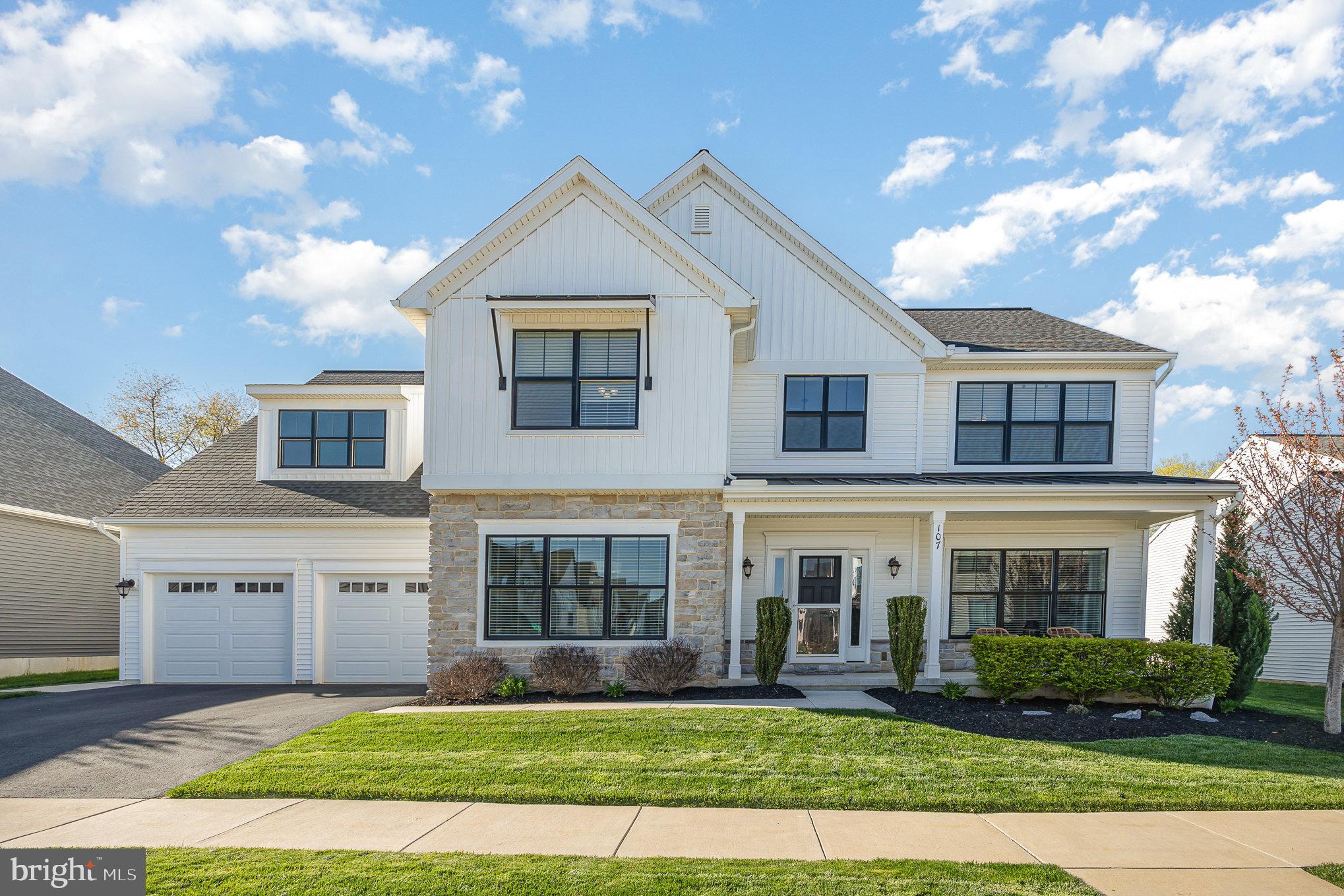 Defining "move-in ready" with timeless elegance and thoughtful design, this meticulously maintained home offers nearly 3,300 square feet of beautifully finished living space in the highly sought-after Legacy Park community, served by the Mechanicsburg School District. From the moment you enter, you're welcomed by a dramatic two-story foyer with a turned staircase that sets the tone for the rest of the home. Gleaming hardwood floors flow seamlessly throughout the main level, creating a warm and inviting ambiance. At the heart of the home lies an open-concept kitchen designed to impress. It features a spacious center island, gleaming quartz countertops, a stylish tile backsplash, and stainless steel appliances. A walk-in pantry and a butler’s area provide convenient access to the formal dining room, which is adorned with classic Craftsman-style wainscoting—perfect for both everyday meals and special occasions. The kitchen opens effortlessly to a bright and airy morning room with a cozy gas fireplace and a spacious family room—ideal for relaxing or entertaining. Step outside to a private rear patio and a generous backyard, offering plenty of space for outdoor enjoyment. The main level also includes a formal living room, perfect for welcoming guests or creating a peaceful reading nook. Upstairs, a versatile loft area provides the perfect setting for a home office, playroom, or media space. The second-floor laundry room adds everyday convenience. The luxurious primary suite is your personal retreat, featuring a large walk-in closet and a spa-like ensuite bath complete with a tiled shower and a soaking tub. Three additional generously sized bedrooms provide plenty of room for family and guests. This exceptional home blends comfort, functionality, and style—all within one of Mechanicsburg's premier neighborhoods. Don’t miss your chance to experience the Legacy Park lifestyle. Schedule your private tour today!