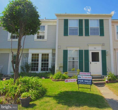 Townhouse For Sale - 550 Dahlgreen Road<br/> GLEN BURNIE, MD 21061