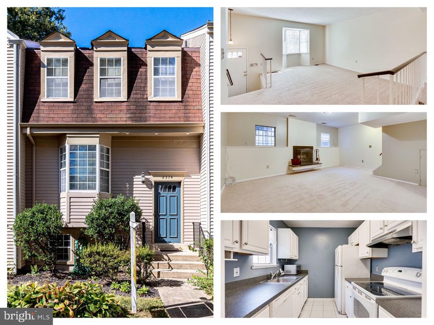 Property is now vacant- professionally cleaned, steam cleaned carpets- ready for occupancy.  Over 1500 finished square feet on 3 levels.  Neutral paint and carpeting throughout.  Freshly stained deck off the DR w/ steps down to fenced backyard.  Updates in Full Bath w/ replaced vanity, toilet and ceramic tile flooring.  Washer/Dryer new in 2022.  3 year old Heat, AC, & water heater.  Lower level Rec-Room has wood burning fireplace.  Master BR has an attached office/nursery area.   Roof scheduled to be replaced this month.  Reserved Parking Space #49 (next to mail box).  Owner is an active licensed realtor.