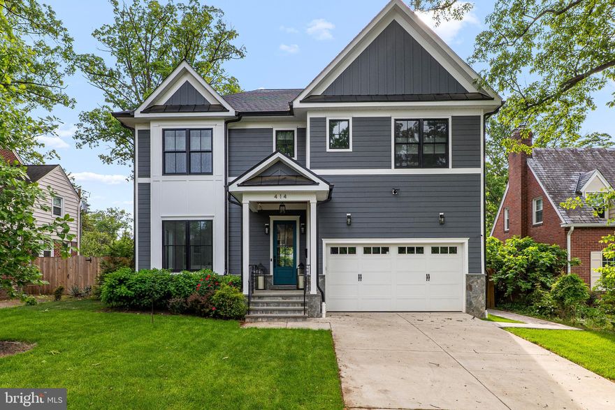 Exceptional quality meets like-new condition in this 2023 custom-built Craftsman in Ashton Heights — one of North Arlington’s most sought-after neighborhoods. Occupied by just two people since completion, this meticulously maintained home is in flawless, move-in-ready condition with virtually no wear, offering the rare combination of custom construction quality and a home that feels truly brand new. A 10-minute walk to Virginia Square Metro and just 15–20 minutes to Clarendon and Ballston puts some of Arlington’s best restaurants, shops, and parks right at your doorstep.
Spanning 5,370 square feet across three finished levels, the home was thoughtfully designed for both everyday living and entertaining — and enhanced after completion with a fully automated irrigation system, wrap-around paver walkways on both sides of the home, a spacious patio, and a custom-matched shed with electricity that integrates seamlessly into the property’s design.
The main level sets an immediate tone of quality with wide-plank white oak floors and elegant wainscoting. A chef’s kitchen anchors the heart of the home, featuring a six-burner gas range, dual sinks, a generous island, and a sun-drenched breakfast area that flows naturally into a grand living room with gas fireplace. A formal dining room, private home office, and a well-organized mudroom with built-in storage bench, hooks, shelving, and a full closet round out the level — leading to an oversized two-car garage. Step outside to a screened-in porch overlooking a serene, fully fenced backyard and patio.
Upstairs, four generously sized bedrooms each offer a private en-suite bath. The primary suite features vaulted ceilings, dual walk-in closets, and a spa-caliber bath with a soaking tub and oversized walk-in shower. A well-appointed laundry room with a premium LG washer and dryer — plus a SideKick pedestal washer for delicates — completes the level.
The light-filled walkout lower level opens directly to the yard and features a spacious recreation room with wet bar and beverage fridge, a flexible bonus room currently configured as a home gym with walk-in closet, a private guest suite with walk-in closet and full bath, and abundant additional storage.
This is a genuinely rare opportunity: 2023 custom construction in an A+ North Arlington location, in the kind of pristine condition that new construction rarely maintains. No punch-list, no projects — just move in.