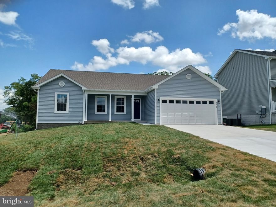 DELIVERY JUNE/JULY. Buyer may select all of the exterior and interior finishes. Spacious open living concept ranch home.  Energy efficient 2 X 6 walls.  Large primary with tray ceiling, recessed lights and ceiling fan, walk in closet, primary bath with ceramic flooring, oversized seated tiled shower with glass doors. Kitchen features an Island, granite tops, stainless appliances, soft close cabinets and LVT flooring in the main common areas.  Access from kitchen to a 10 X 12 deck with vinyl rails. Full unfinished basement with  window and exterior access.  Rough plumbed for a future full bath.  Two car garage is fully dry-walled & insulated with garage door and openers. Compare our STANDARD FEATURES to other builders.    Located in a family friendly community close to schools, shopping and commuter access.  As with all new construction, Purchasers pay transfer taxes. Some photos may show options that are available but not standard in base pricing, consult agent if questions. July'25 delivery. Builder is offering $5,000 in closing costs when using preferred lender plus up to $2,000 from Byron Reed, Integrity Mortgage.