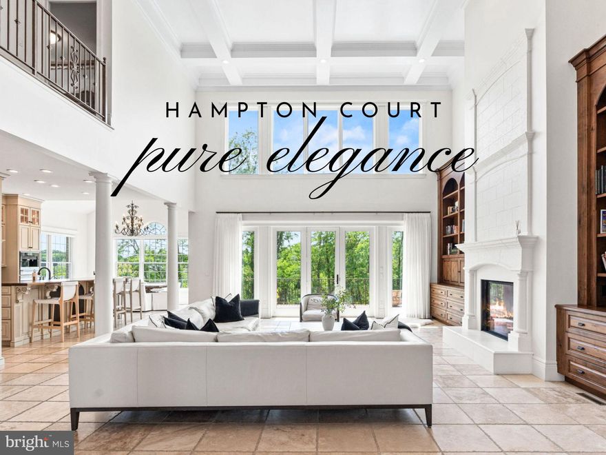 Welcome to Hampton Court. An exquisite luxury estate, true masterpiece of craftsmanship, design, wellness, and comfort nestled in a serene, private setting encompassing the potential for a total of 1.09 acres and backing to over 30 acres of green space that cannot be developed. Boasting over 9,000 square feet of meticulously finished living space, this estate offers an unparalleled sense of space and privacy. The adjacent 0.50 acre parcel, available separately, provides the rare opportunity to expand your estate footprint and further enhance your private retreat. As you enter the grand foyer, a soaring two story wall of windows floods the home with natural light and showcases breathtaking views of mature trees and open green space. Luxury abounds with rich mahogany doors, custom built ins, and elegant heated marble, travertine, and granite flooring that flow through spacious living and entertaining areas designed for both comfort and sophistication. The gourmet kitchen is a culinary showpiece featuring top of the line appliances, dual dishwashers, Miele coffee system, warming drawer, commercial grade refrigerator, custom cabinetry, Italian hardware, and generous prep and serving areas, perfect for casual mornings or elegant gatherings. Every element of this extraordinary home has been curated with health and wellness in mind. Free from harsh chemicals and synthetic fragrances, the residence features a whole house air filtration and exchange system with customizable purity levels to ensure the air you breathe is clean and refreshing. Enjoy the home’s infrared sauna, professional grade marble steam room, and saltwater in ground pool, a complete spa experience within your own private sanctuary. The home offers two primary suites: a serene main level retreat with a spa inspired bath and tranquil views, and a spacious upper level suite ideal for guests or multi generational living. Additional highlights include main floor and second floor laundry rooms, a full second kitchen on the lower level, a fully equipped home gym, geothermal heating and cooling, personal movie theater, four car garage with ample storage, private elevator with access to all three levels, whole house generator, family safe room for added security, whole home Control4 automation for audio, visual, and lighting, and pool and spa automation by ScreenLogic. The expansive deck overlooks the saltwater pool and lush, protected green space. This extraordinary estate offers the perfect fusion of refined elegance, cutting-edge wellness features, and peaceful natural surroundings. Schedule your private tour today to experience luxury living designed with your health and comfort in mind.