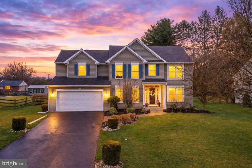 Spacious and open best describe this 4 bedroom 2.5 bath colonial in convenient and desirable Twin Ponds.  Hardwood foyer, kitchen and great room.  Quaint covered front porch, inviting open hardwood foyer flanked by an open living and dining room say, "Welcome Home".  A multipurpose room just off of the foyer is perfect for an office/playroom or guest room.   The sun-filled great room features a cozy gas fireplace, an overlook from the upper level and is open to the kitchen.  The kitchen features hardwood flooring, stainless steel appliances, an eat-in area with a sliding door leading to the rear patio and fenced yard.  The upper level features a convenient laundry room, 4 spacious bedrooms and 2 full baths.  The primary bedroom is a true retreat.  The en-suite bath features a double vanity sink, tile floor, soaking tub and shower.  The unfinished lower level is great for storage, play area or future finishing.  The expansive flat rear yard is perfect for gatherings, play and is fenced.  Updates:  HVAC approx 10 yrs, water heater  2023, garage door 2022, dishwasher-2026. Enjoy the convenient location of being less than 2 miles to the town of Oxford where you can find holiday events, a farmer's market and First Fridays.  Shopping, dining and arteries of travel are all nearby.