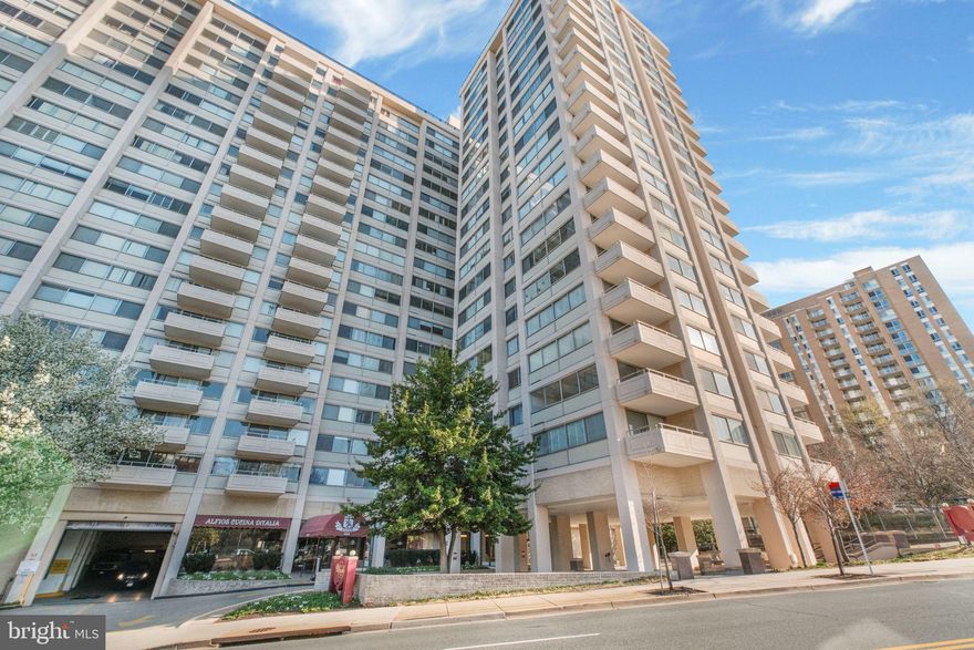 This beautifully renovated studio in a full-service condo building offers modern upgrades and exceptional amenities. The unit features a fully renovated kitchen with all-new cabinets, sleek countertops, a brand-new gas range with hood, and a custom-built storage area housing a new refrigerator with freezer. The spacious custom closet has been enlarged with mirrored sliding doors, while the updated bathroom includes a new vanity, sink, mirror, light fixture, toilet, and fresh flooring. Brand-new flooring runs throughout the unit, and new window treatment.. Garage parking is available for sale or for rent if needed. The building offers a sundeck, pool, fully equipped gym, 24-hour front desk attendants, a free shuttle to the nearby Metro, two laundry rooms on every floor, and an on-site restaurant, convenience store, and management office. This home combines modern updates with top-tier amenities in a prime location.  SELLER HAS ACCEPTED CONTRACT,  SHOULD BE SIGNED 4/25.  SELLER TRAVELING.