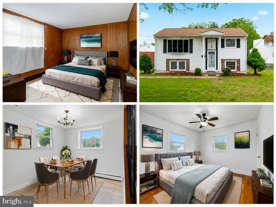 Welcome to 9415 Chatham St, Manassas, VA 20110, a beautifully presented home offering 4 bedrooms, 2 full bathrooms, and three finished levels of comfortable living space. From the inviting front exterior to the thoughtfully staged interior, this property blends warmth, functionality, and modern appeal.

Step inside to find bright, welcoming living areas with neutral finishes, updated flooring, and abundant natural light. The dining area offers a clean and elegant setting for everyday meals or entertaining, while the kitchen features crisp white cabinetry, generous counter space, and a practical layout ready for daily use.

The home includes spacious bedrooms with stylish finishes, ceiling fans, large windows, and versatile layouts suitable for restful retreats, guest rooms, or a home office. The fully finished basement adds valuable extra living space, ideal for a recreation room, media area, gym, or additional family space.

Outside, the home features classic curb appeal with white siding, black shutters, a welcoming front entry, mature greenery, and a comfortable yard. Conveniently located in Manassas, this home offers easy access to local shops, dining, commuter routes, parks, and everyday amenities.

A move-in ready opportunity with great space across all three levels — schedule your showing today!