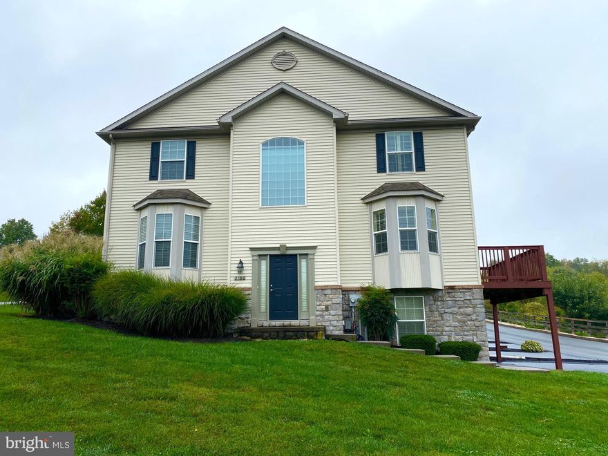 Absolutely immaculate, barely lived-in end unit with tons of natural light, views of nature and a 2 car garage. This home is in like-new,  move-in condition.  Privately situated for an end unit condo, with eye stretching views from the deck. The kitchen was  renovated  and is loaded with cabinetry and an island  all with granite countertops, plus a large and small pantry. A spacious dining area is provided, again with lots of windows with plantation shutters.  This area opens to the rear deck. A roomy living room has crown molding and many windows with custom shades. There are two half baths, one on the main floor and one on the lower level.  The lower level is partially finished with a family/rec room.  The upper level provides 3 BRs and 2 full baths.  The main BR features a cathedral ceiling, spacious walk-in closet and bath with dbl bowl vanity, jetted tub and separate shower. There is a  hall bath  serving the other 2 BRs which are carpeted and in pristine condition.  If you are searching for these like-new features in move-in condition then make this a must-see.