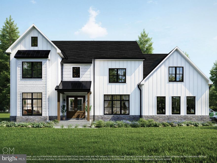 The 3rd and final home at The Enclave at Sills Mill is an exciting new model that will be bathed in sunlight. Megill Homes introduces the “Fairville” with an abundance of windows to enjoy the pastoral views of Chester county’s Brandywine Valley.**This is a builder spec home, and will be finished by late summer 2026.**Most structural decisions have been made. Buyers may have time to make interior selections.**This Fairville model has 4 generous sized bedrooms on the 2nd level, including the primary bedroom suite. There is a 5th bedroom/guest suite with full bath/walk-in shower on the main level.**This home offers over 4,200 sq ft of above grade living area, a 3-bay side load garage, covered front and back porches, all on a 2 acre lot. Each lot has been meticulously curated to capture the beauty of natural surroundings. Additional features in this specific home include James Hardie Cedarmill siding, stone water table on front elevation, a full chase, and walkout basement with 9’ walls.**The photos in the listing are architectural renderings and may be different from the final product.**Sills Mill is located just minutes from Longwood Gardens (1.8 miles). Only 3.5 miles away is the Borough of Kennett Square and its vibrant shopping, upscale dining, exciting festivals and community activities. The Giant supermarket (a local favorite) is just 1.9 miles away.  The New Bolton Center and the renowned equestrian training and hunting fields are less than 7 miles away. Wilmington’s bustling business center, including the Northeast Corridor Amtrak/Acela and SEPTA, is 11 miles. Using Acela: Less than 90 minutes to Washington’s Union Station. About 20 minutes to Philadelphia’s 30th street station. 1 hr 40 minutes to NYC Penn Station/Moynihan Hall.  Learn More about Megill Homes & Custom Renovations at their website.