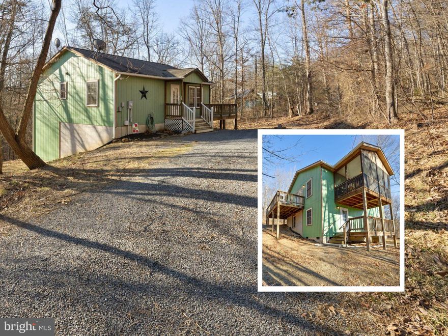 Charming Mountain Retreat in Bryce Resort! Nestled at the end of a quiet cul-de-sac in the sought-after Bryce Mountain community, this delightful 4-bedroom, 2-bathroom home sits on a serene 0.36-acre wooded lot, offering both privacy and convenience

Step inside to an inviting open floor plan, featuring a spacious primary bedroom and bath on the main level, while the fully finished basement offers three additional bedrooms, a full bathroom, and a large utility/storage/laundry room. The expansive wrap-around deck and two back decks provide the perfect outdoor spaces to relax and take in the peaceful surroundings.

With public water and sewer, this property is ideal for a full-time residence, vacation getaway, or investment opportunity. Don't miss out on this fantastic mountain retreat.