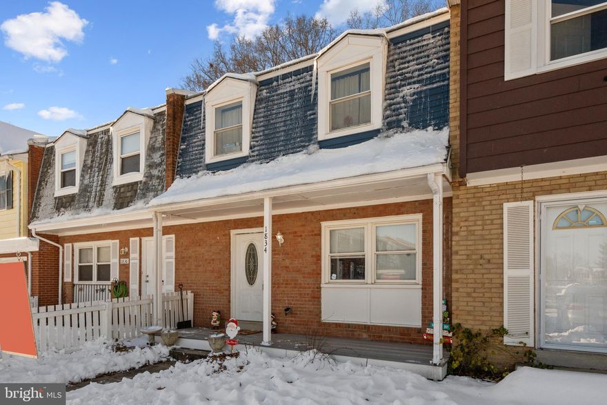 Welcome home to 1834 Fort Pulaski Ct in the wonderful Williamstown community that is conveniently located in the heart of Dumfries.  Just minutes away from commuter routes rt 1, 95 and plenty of shopping, shopping centers, restaurants and Quantico base all nearby.  This beautiful two-level townhome has so many recent updates to list including New HVAC System 2022, New Washer and Dryer Stackable 2021, New upstairs railing, New roof 2024, Built on porch 2024, Landscaped the front yard, Added gutter guards to the front and back of the home.  The kitchen and bathrooms have been updated in the last few years along with newer windows and upper level carpet.  The main living area has hardwood floors, ceiling fan and chair railing.  The kitchen has granite countertop and a modern backsplash with newer appliances as well.  The 3 bedrooms are generously sized where the primary bedroom has an en-suite bathroom and a hall full bathroom the secondary bedrooms share.  You won't want to miss this amazing home!