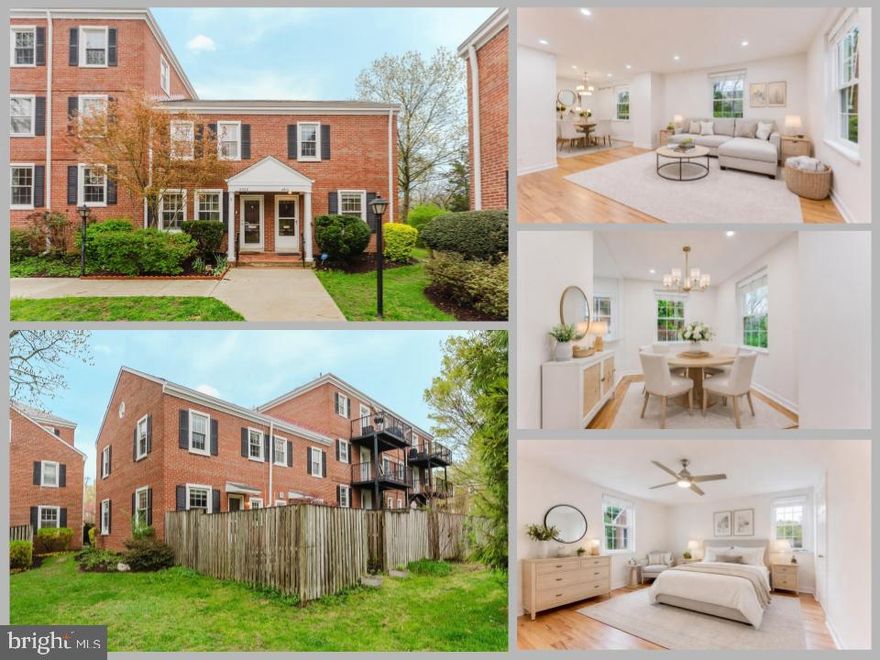 Wow—this is the best end-unit Clarendon model in the Fairlington neighborhood! This 3-level townhome-style
condo offers an ideal blend of charm, thoughtful updates, and flexible living space.
The main and upper levels feature hardwood floors and a beautifully opened-up kitchen with granite countertops,
creating a bright and functional layout perfect for both everyday living and entertaining. Painted in modern colors
throughout, the home feels fresh and move-in ready. Upstairs, you’ll find two spacious bedrooms and a full bath,
while the lower level includes a second full bath and a stunning rec room with bamboo laminate flooring. The lower
level is also currently used as a third bedroom, offering great versatility for guests or a home office.
Both bathrooms are well maintained and in excellent condition. Step outside to enjoy the huge private patio—perfect
for relaxing or entertaining.
With abundant natural light and a wonderful setting, this home truly stands out and must be seen in person!