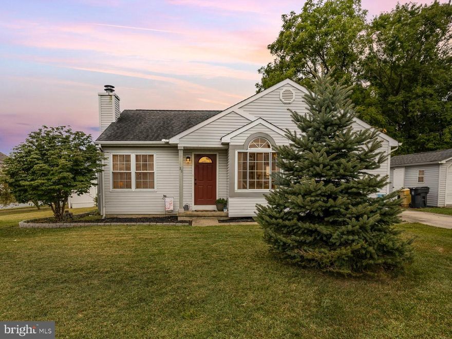 Great opportunity to own a single family home on spacious corner homesite. Whether just starting out or scaling down this adorable Ranch with vaulted ceilings is perfect for you. Wood burning fireplace in the living room with double window. Half wall to spacious eat in kitchen with double window and slider to deck area with vinyl railings. Both Bedrooms have generous walk in closets. Wonderful natural light in master bedroom and full bath.  Additional Full bath in hallway. Partial basement ready to finish with tons of crawl space storage area. One car shed / garage with electric for your toys. Privacy fencing in rear yard. Ready to move into.  Home Warranty included with full price or better offer.