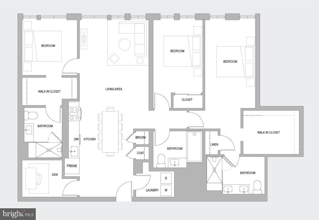 1001 S BROAD STREET 1 BR Y