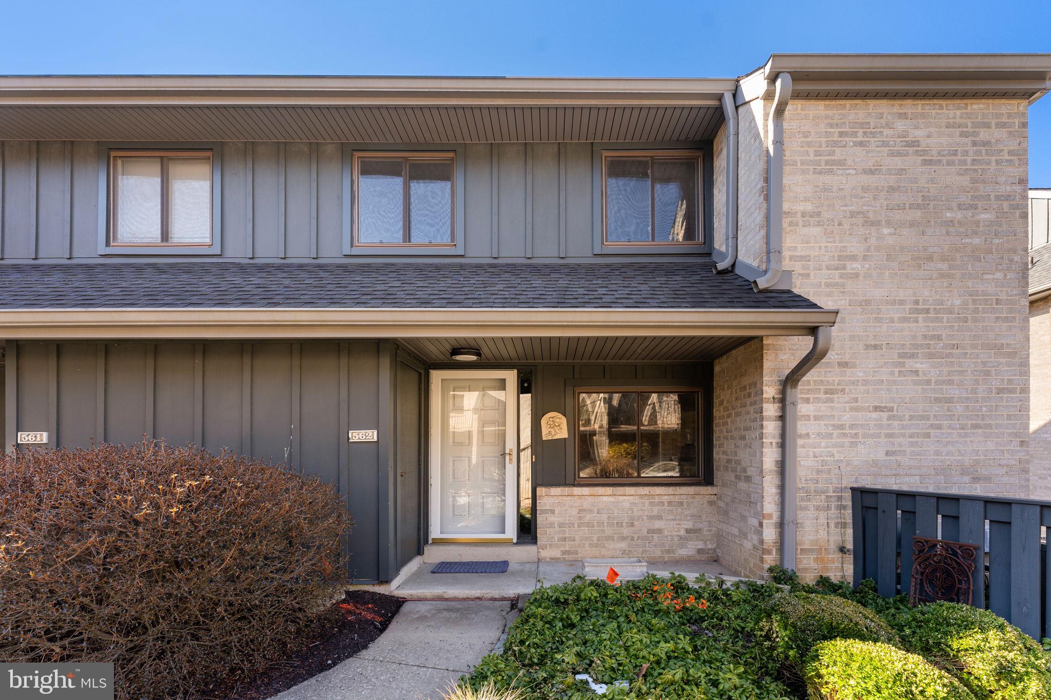 Welcome to 562 Foxwood Ln in the desirable Foxwood community in Tredyffrin Easttown School District. This fantastic, bright, sunny, end-unit has been recently refreshed with new paint and carpet throughout and refinished hardwood floors on the main level. The main level offers a spacious living room with fireplace, kitchen with breakfast bar, den or study, and dining room with sliding glass doors to the deck overlooking the rear yard. The main level is completed by the tiled entry, half bathroom, coat closet and storage closet in the den. Upstairs offers bedroom 1 with walk- in closet and en suite bathroom with tub/shower combo. The second spacious bedroom has 2 walk-in closets and an en suite with step in shower. The upper level is completed by the convenient laundry closet. There is a walk-up attic, currently unfinished for storage. The finished, walkout lower level offers fantastic space for a recreation room and provides access via sliding glass doors to the lower patio. There is a large unfinished storage area and a rough in for a half bathroom. 562 Foxwood Ln is conveniently located near the Paoli Train station, major travel routes, and the shops and restaurants of Paoli and Malvern. Schedule your appointment today!