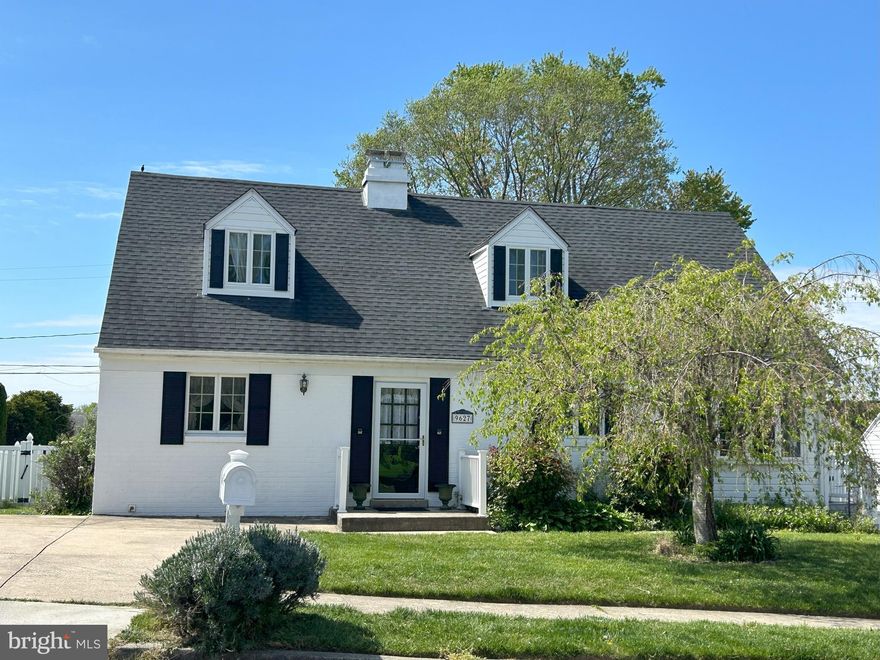 Welcome to your new home nestled within Perry Hall Estates!  This spacious four-bedroom Cape Cod boasts a rich history with only two previous owners. It awaits your personal touch.  Step inside and be greeted by a generous family room with wood floors awaiting to be rediscovered beneath the existing carpeting.   The expansive kitchen has a convenient pantry and elegant stained glass lights with nearly new stainless steel appliances.  Adjacent to the kitchen lies a sunlit sunroom addition, perfect for dining, working or simply unwinding. A cozy pellet stove ensures warmth during the winter months, adding a touch of comfort to the space.  Ascend the circular stairs to a loft overlooking the sunroom, offering a versatile area for an office or playroom.   The main floor hosts the owner’s bedroom and bath, along with a secondary bedroom, currently utilized as an owner’s closet.  Journey upstairs to discover two generously sized bedrooms, with ample windows inviting natural light to dance within.  The upstairs bathroom has a jetted tub and dual basins.   Unleash your creativity within the unfinished basement, already equipped with a half-bath and washer and dryer area—offering many possibilities.  An outside basement exit provides access to the backyard.  The back portion of the lot is fully fenced and is complete with a gunite in-ground pool—a perfect retreat for summer days.  A large storage shed, sporting a new roof and siding, can house all your pool essentials.  And the roof is only five years old.  Don’t miss your chance to make this house your home and enjoy summertime by the poolside!