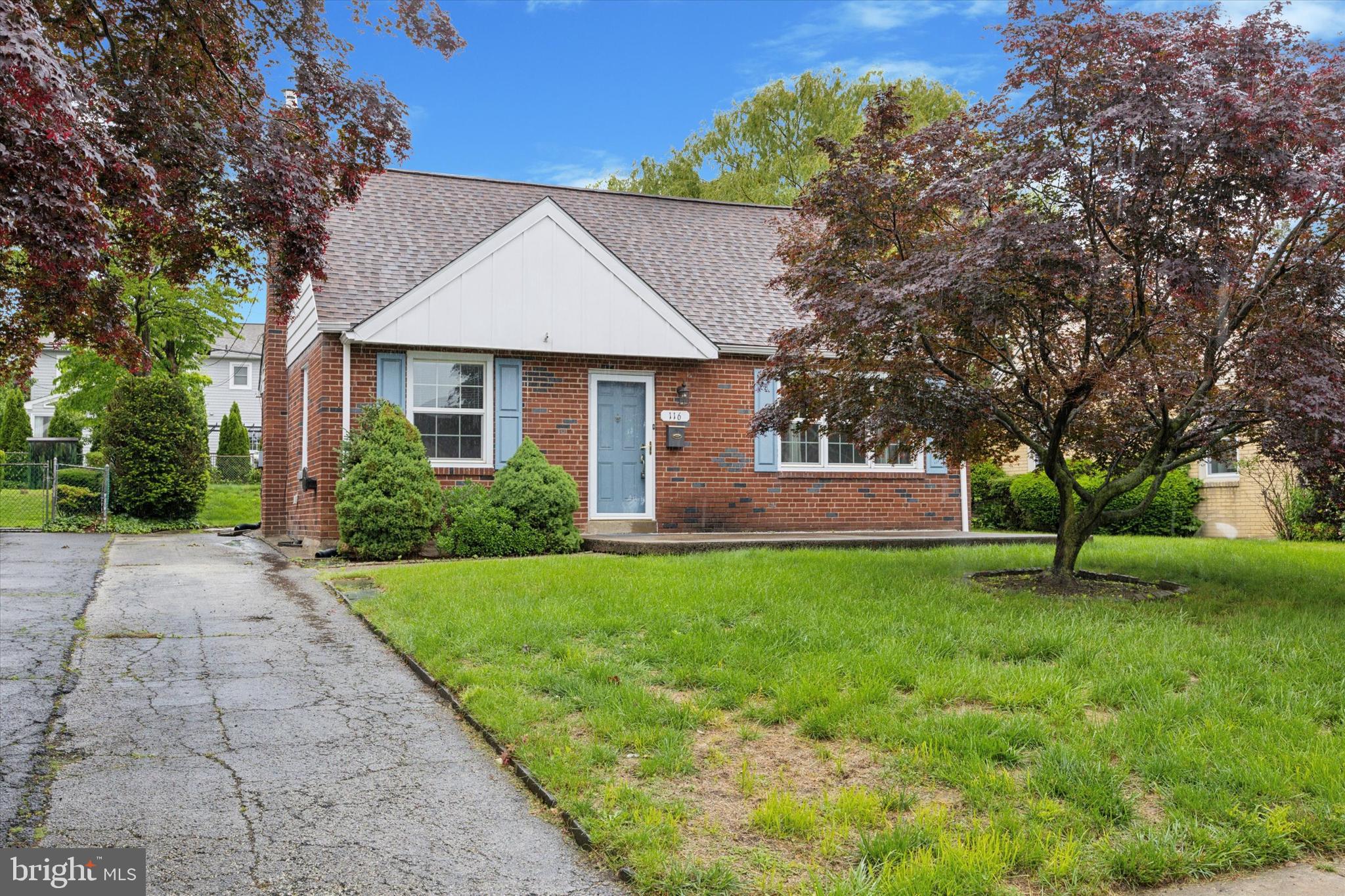 Welcome to 116 Walnut Hill Lane, a charming cape cod situated in the desirable Westgate Hills neighborhood of Haverford Township. Picture yourself enjoying your mornings with a cup of coffee on the lovely front patio. Inside, you'll find a spacious living room that seamlessly connects to a formal dining room. The dining room then opens into a beautifully updated kitchen, featuring white shaker cabinets and elegant granite countertops. A standout feature of this home is the convenient first-floor bedroom, which includes a newly renovated full bathroom. The second floor offers two additional bedrooms and another stylishly renovated hall bathroom. The finished basement provides valuable extra living space, ideal for a home office, entertaining, or a playroom. The home also features central air conditioning for warm summers and gas heat for cooler weather. Outside, you'll discover a fully fenced backyard, offering privacy and ample space for outdoor activities. The property also offers easy access to West Chester Pike and Route 476, and is within walking distance of public transportation.