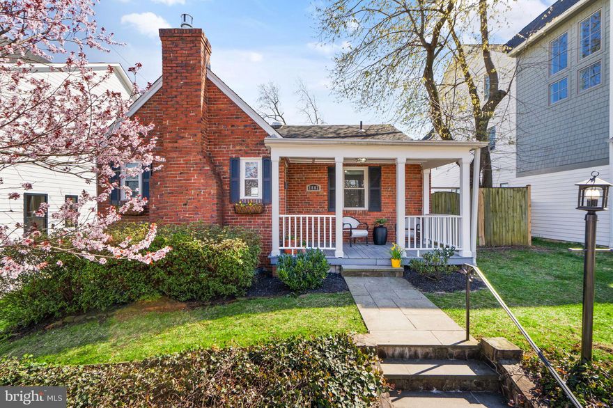 Welcome to 2802 1st Rd N, a classic brick home with an incredible large, flat yard in the heart of Lyon Park. This is a rare opportunity to make a turn-key single family home within blocks to “all things Clarendon” yours. The home starts with a welcoming covered front porch, black shutters and decorated window boxes for ultimate curb appeal. As you enter, you immediately sense the balance of old and new that the home offers. Rich hardwood floors, an arched doorway, antique door knobs are all found inside, yet the home offers that desirable open floor plan and multiple flex spaces for modern living. The living room is anchored by a gas fireplace and features large windows allowing great natural light to fill the main level. There’s an eat-in kitchen with stainless steel appliances, granite countertops, custom cabinetry, and great storage. Behind the kitchen is an awesome flex room that connects to the backyard. This space would work well as a family room, home office, home gym, play room or a fantastic mudroom. Imagine hosting parties out back on the paver patio under the pergola - all while having easy access to entertaining space and the kitchen! Two spacious bedrooms, a timelessly updated full bath, and multiple storage spaces completed the main level. Upstairs is the primary suite with a private bath and large walk-in closet with custom shelves. The natural light in the primary suite is remarkable, and you can enjoy views of the backyard each morning. The attic is easily accessed through the primary suite and has great storage capacity. Updated light fixtures, motorized shades, fresh paint are just a few of the notable features. As the weather warms up, relax, play, entertain, garden, or just simply enjoy what the private and fully fenced backyard offers. Head downtown for fun or work with many commuting options, including < 1 mile to the Clarendon Metro, easy access to major roadways like Rt 50 & 395, bus systems and more. And don't miss access to the biking and walking trails just down the block. **Over $45,000 in property improvements during ownership: water heater 2023, attic insulation in 2022, A/C system in 2021, gas insert fireplace in 2021, (almost all) new windows in 2020-2021, remodeled hallway bathroom and renovated primary bathroom in 2020, repointed bricks in 2020, and more!** If you’ve been searching for a classic Arlington home with a great backyard just minutes to shopping, conveniences, restaurants, bars, parks and more, 2802 1st Rd N is the one. [ALL SQFT IS APPROXIMATE]