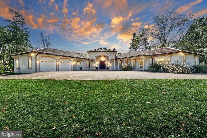 Welcome to this absolutely stunning Mediterranean-style home, a true masterpiece that showcases exquisite architectural details and luxurious living spaces. As you step inside, you are greeted by a grand two-story foyer, which gracefully leads into an expansive great room featuring a remarkable two-story stone fireplace that serves as a captivating focal point. The spacious great room and enormous living room, both equipped with their own stone fireplaces, offer ample space for entertaining and memorable family gatherings. The architecture is simply magnificent, evoking the feeling of residing in a luxurious palace.

The chef's kitchen is a culinary enthusiast's dream, fully equipped to meet all your cooking needs, perfect for hosting guests and enjoying delightful evenings together. You'll enjoy the wet bar located off of the dining room as well. This home boasts impressive ceiling heights ranging from 9 to 17 feet, accentuated by stunning tray ceilings with ambient rope lighting that adds warmth and sophistication. Elegant columns and arches enhance the character and charm throughout every corner of the house.

Each extra-large bedroom features its own en-suite bathroom, providing privacy and comfort for family and guests. An office with built-in shelves and a desk adds functionality, while the newly renovated patio/terrace is ideal for outdoor entertainment. The beautifully renovated pool enhances the outdoor experience, complemented by a spacious additional detached garage for 3-4 cars, with an attached pool house, perfect for summer gatherings.

For those with equestrian interests, the property includes a two-stall barn with electricity and a fenced area, along with chicken houses and a 20x40 organic garden, equipped with multiple beds that could easily be converted into a greenhouse if a top is added. The owner currently enjoys raising chickens, goats, and honeybees, making this property a delightful retreat for animal lovers.

Recreational amenities abound, including a volleyball/basketball court in the basement, movie theater room, and several extra-large rooms that can be transformed into a game room and gym. The house features a charming third fireplace- a cozy brick wood-burning fireplace nestled in the basement. A radon system and driveway alarm provide added safety and peace of mind.

New high-efficiency NTI combination boilers were installed in 2022. The seller has invested over $250,000 in upgrades in recent years, ensuring a comfortable and modern living experience.

Set on a breathtaking 13.97-acre property that is partially wooded and primarily pastureland, this home offers stunning views for miles and one of best vantage points in Red Lion for fireworks on the 4th of July. This is truly a slice of paradise where you can enjoy the tranquility of nature without sacrificing luxury. The property is also clean and green. 

Please note that this is a private property; kindly refrain from entering the driveway, unless accompanied by your realtor or myself. Thank you for your understanding 😊

House Broker Realty 
Ashley Motter 717-880-27