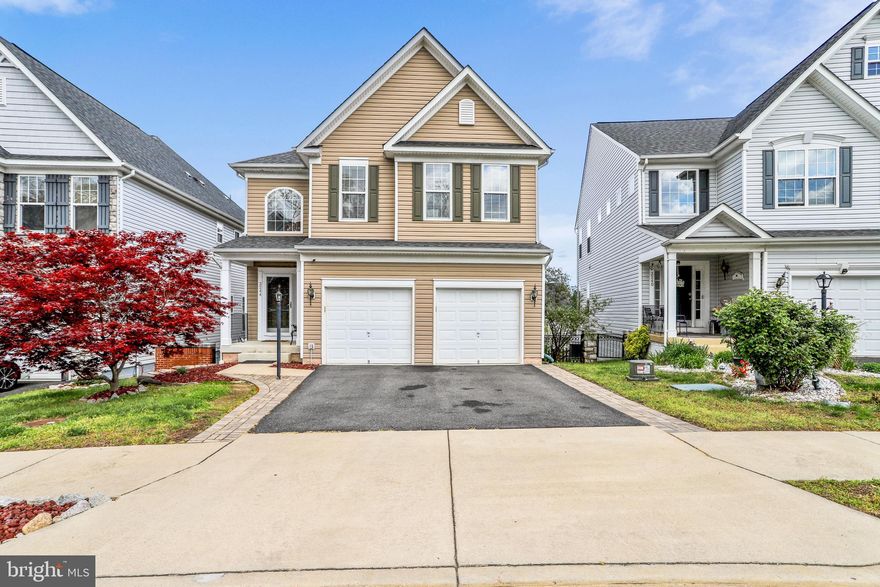 Available for showings by appointment only.   Come in and feel right at home the moment you walk through the front door! Wood floors lead you through the foyer to the bright and open kitchen, family room and dining room. The gourmet kitchen offers gas cooking, granite countertops, tile backsplash and an island for extra seating, Upstairs you will find 4 bedrooms, 2 bathrooms and the laundry room- yes! on the same level as the bedrooms! The master suite is quite large with 2 walk in closets and a luxury master bathroom. Enjoy another unofficial bedroom, full bathroom and large great room/2nd family room in the lower level with walkout access to the fenced backyard. All of this in the desirable community of Eagles Pointe with loads of  amenities. Near Quantico, Fort Belvoir, I95, Prince William Parkway, shopping, dining and entertainment. Welcome Home!