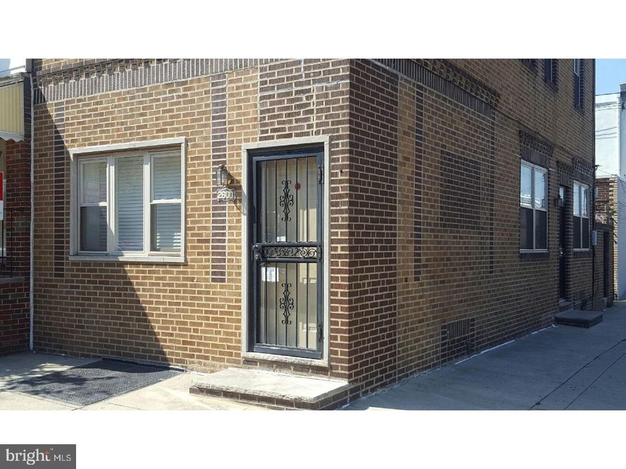 Modern 3 Bedroom 1 Bath Corner Property filled with tons of Natural Light and Cross Breeze ready for you to move right in! Updated through out with hardwood flooring, high ceilings with crown moulding, recess light and much more. Split Radiator & Central Air System. Sun Lit & Spacious Ultra Modern Kitchen with access to rear outdoor space. Open living and dining room with 2nd entrance and tile foyer area with coat closet. 3 Spacious Bedrooms! Front & Rear bedrooms are equal size with double wall closets. Fully tiled hallway Bathroom & Huge linen closet. Clean, newly cemented basement with washer dryer. This property has great, exterior, curb appeal with all newer replaced windows and 3 security door entrances. Be the next lucky owner of this well cared for home in the heart of South Philly easily accessible to public transportation routes 23 and Broad St Line, Shopping, dining and much more.