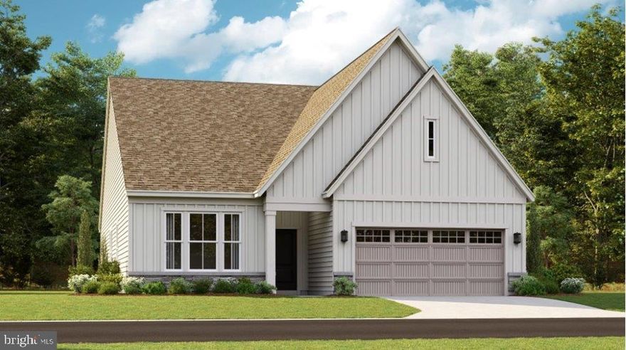 $5000 Realtor Bonus! Prince Georges County ONLY new Active Adult (55+) community, this amazing Dover Floorplan w/basement is under construction and will be completed in July 2023 and feature a large owner’s suite on main level w/sitting room and access to covered deck, open kitchen with island, and a finished basement w/full bath on a walkout lot. Stainless steel appliances, fireplace, washer & dryer included as well on this 3 bedroom, 3.5 bath 2 car garage home. Pictures are not of actual home and used for advertising purposes only, as this home will be newly built.