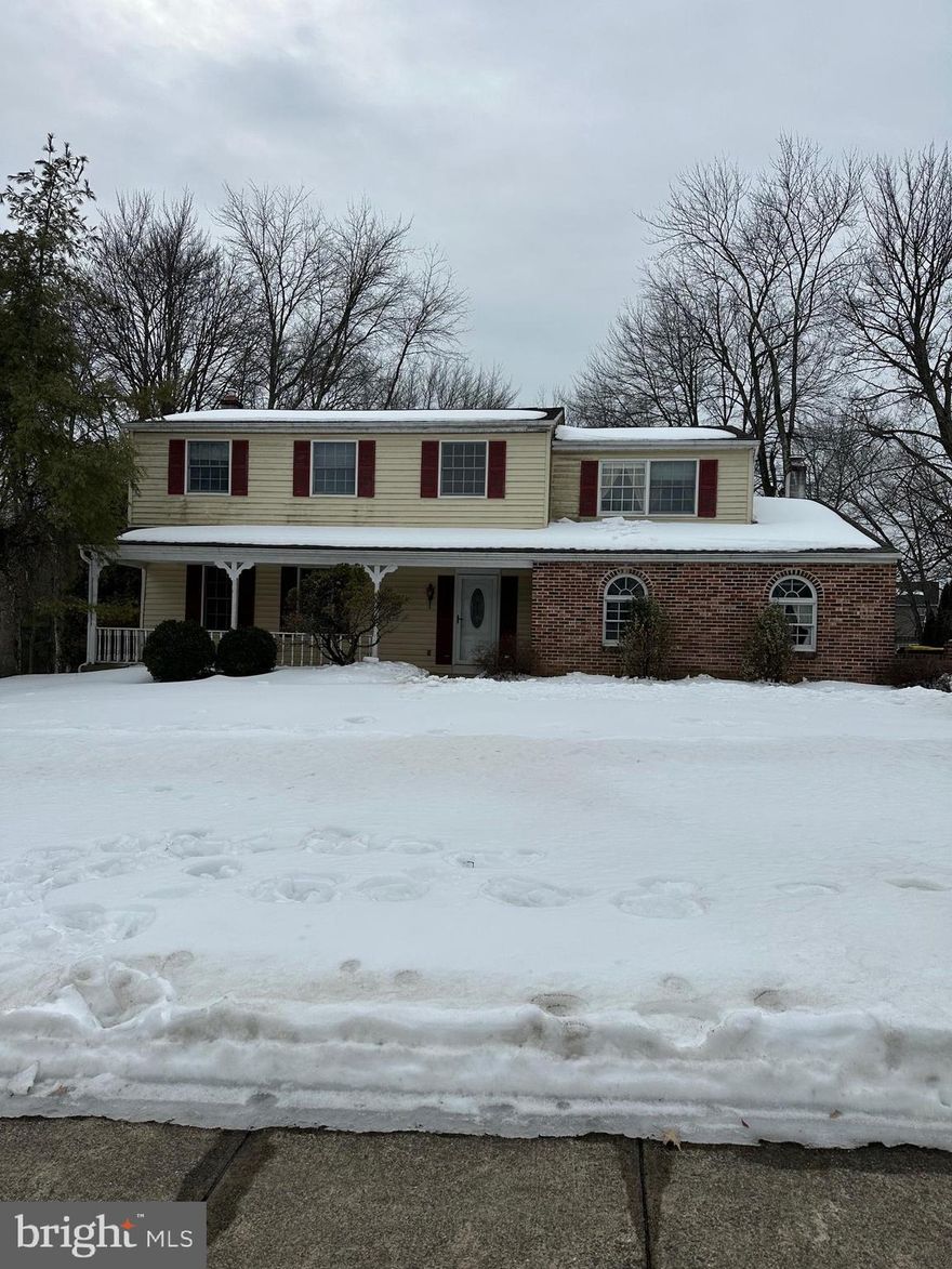 Calling all Investors and Contractors!!  This is a great opportunity to bring this 4 bedroom, 2.5 bath home siting on .46 acre back to pristine condition.  Located in a Central Bucks School District.  The staircase features true hardwood flooring.  Stainless steel appliances in the kitchen.  Formal living room and formal dining room.  Eat in Kitchen with Island.  The family room features a fireplace and sliding doors leading to deck and patio.  Laundry Room and half bath are located on the main floor.  All the bedrooms are very spacious.  The primary bedroom has a walk in closet and en suite bathroom. 2 car attached garage.