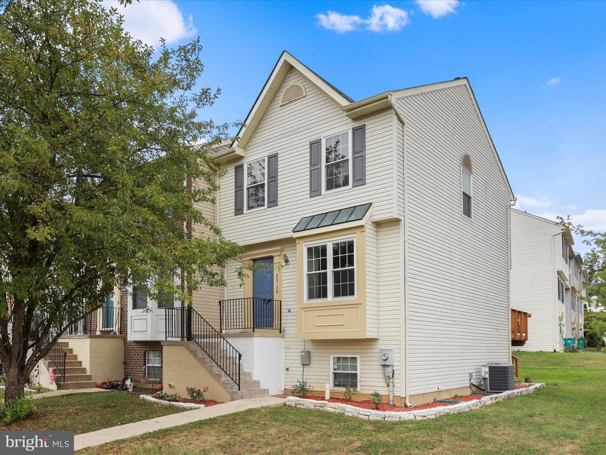 Nothing to do but move in and enjoy! Beautiful three level , end unit townhouse.  Entire house freshly painted, newly installed laminate flooring, with carpet on steps for safety.  Redesigned kitchen making it more  efficient and with a better layout with new appliances, New Microwave Built in, New Dishwasher and New cabinets.  Brand new  HVAC System installed August 2025. The windows were replaced in 2019 add that the house has a fire sprinkler system and you have everything you need and want. House have a home warranty good through  December 2025. That covered the all appliances. Don't miss this opportunity!