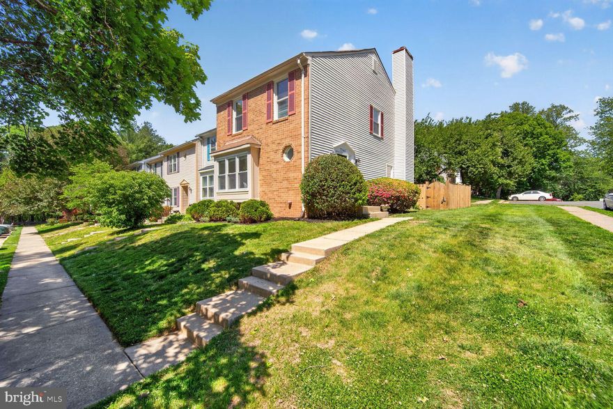 *** First Open Houses Sat & Sun 5/ 9 &10 1-3 PM ***Discover a rare gem in the heart of West Springfield! This highly sought-after corner end unit offers over 1,700 square feet of beautifully finished living space across three levels, bathed in natural light from every angle.

Step inside to an open main level with a seamless flow, perfect for entertaining. The engineered hardwood floors gleam underfoot, and a cozy wood-burning fireplace sets the tone for relaxed evenings.  A renovated eat in kitchen creates a welcoming space for both relaxation and entertaining. The well-appointed kitchen features Corian countertops, modern stainless steel appliances, and ample maple cabinet space, making meal preparation a breeze. Whether you're hosting a dinner party or enjoying a casual meal with loved ones, this kitchen is sure to impress.  The open plan living and dining area boasts three windows and recessed lighting and a fun window seat. The marble powder room adds a touch of elegance.

Upstairs, the spacious primary suite is a serene retreat featuring a renovated ensuite bathroom with stylish marble tile. Two additional well-sized bedrooms and a renovated hall bath provide plenty of room for family or guests. An airy landing with an oversized linen closet and attic access complete the upper level.

Head to the lower level, where you’ll find a fully finished recreation room with new carpeting, abundant storage, and a rough-in for an additional full bath—ideal for future customization! Outside, enjoy the large newly refinished deck and a fully fenced oversized yard with new sod, perfect for outdoor gatherings or quiet mornings with coffee.

Nestled in the popular Rolling Forest community, amenities abound, including a tot lot/playground and optional neighborhood pool membership. Nature lovers will appreciate the wooded privacy, walking trails, and proximity to West Springfield Village Park and Pohick Creek Stream Valley Park.

Commuters will rejoice with easy access to I-395, I-95, Fairfax County Parkway, and the Franconia-Springfield Metro. Plus, you’re just minutes from abundant shopping, dining, and entertainment options in West Springfield, Springfield, and Kingstowne, including Giant, Costco, Wegmans, and Home Depot.

This home truly offers the perfect blend of comfort, convenience, and community. Freshly painted, prepped & staged for the most discerning buyer—don’t miss your chance to make it yours!