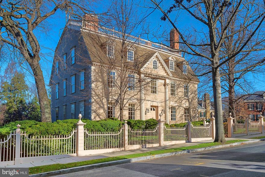 DRAMATIC NEW PRICE! "The Lindens" - One of the most important & historic homes in America set on a majestic half acre. Built-in 1754 in Danvers, MA & moved to DC in the 1930s. Authentic & Gracious floor plan which has been referred to as one of the finest examples of Colonial architecture in existence. Banquet & Embassy sized principal rooms. 6 Bedroom Suites. Spa. Tavern Room. 3 Car Garage.