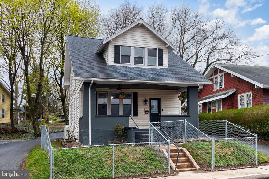 Open House CANCELED - Saturday, April 12th, from 1-3pm. Welcome to your urban oasis! This charming detached home in Penbrook Boro, that is also zoned for commercial uses, offers a unique blend of comfort and convenience. Step inside the back door to find a functional mud room, complete with a pantry, perfect for stashing away all your essentials. The kitchen offers all stainless steel appliances, as well as the perfect little breakfast nook! Separate dining room for more formal meals. The home features mini-split units for air conditioning and supplemental heat, ensuring year-round comfort. With hardwood and ceramic tile floors, tall ceilings, and ceiling fans throughout, every room feels open and airy. The primary bedroom offers vaulted ceilings, a walk-in closet, a decorative loft area and pocket doors leading to a versatile second bedroom, ideal for an office or nursery. Soak in the luxurious jetted tub after a long day. Store your treasures in the attic, easily accessible via pull-down steps. The 2nd floor is rounded out with an additional 3rd bedroom, also with a ceiling fan and hardwood floors.  The unfinished basement offers lots of storage space. The U-shaped driveway provides ample parking, making it a breeze for guests to visit. Relax on the classic front porch, complete with a ceiling fan to keep you cool on warm evenings where you can overlook your fenced-in yard. This home is not just a place to live, but a place to thrive. Come see for yourself and fall in love with this delightful property!