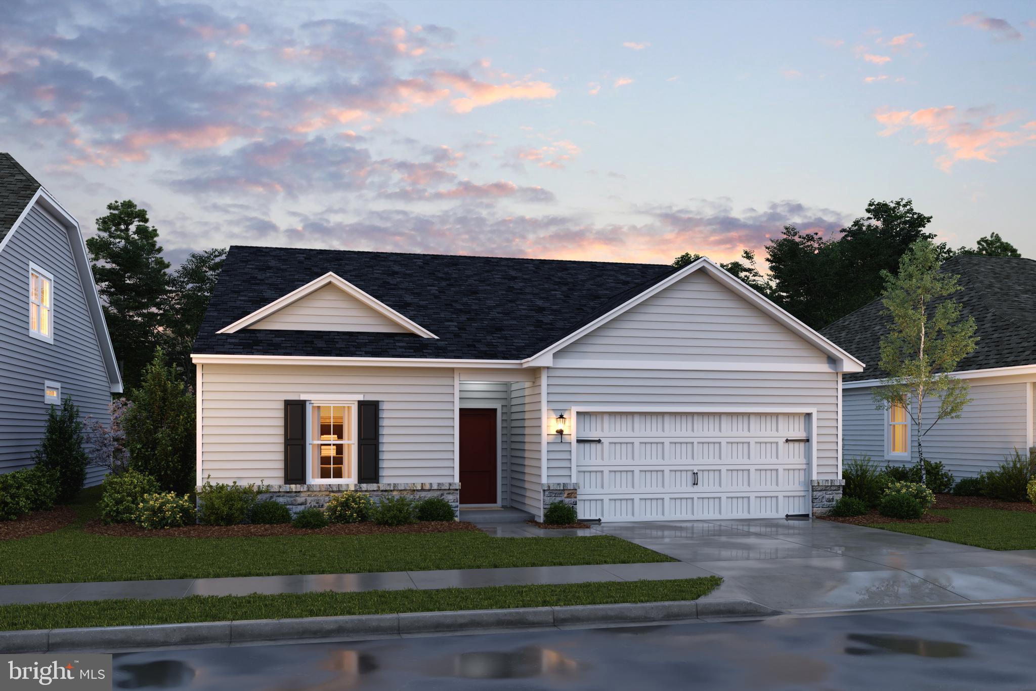 One level living at its finest! Welcome to the Goldenrod with 1762 sq ft Rancher. Only 2 non-basement lot available for January 2026 delivery! Liberty Run features the New Ascend Series that offers 3 curated designs including The Elements, Loft and Farmhouse for you to choose from. The Goldenrod model features a combination of open living space paired with traditional elements. This Single-Story Ranch home features 4 bedrooms, 2 baths, the perfect laundry room and a 2-car garage. In the well-appointed kitchen, you will find stylish cabinets, large pantry, stainless steel appliances, granite countertops as well as a large island that are all open to the Great room and Dining room all with 9 Ft ceilings! The primary suite has a large spacious walk- in closet and a gorgeous private bath with double sinks and frameless walk-in shower. Basement lots are available. Hurry only 3 basement lots available for January 2026 delivery! We offer many upgrades to suit everyone! Please call today to set up an appointment to view or decorated model and learn about our amazing incentives! *Home photos are of a similar Goldenrod. *Taxes are an est. Liberty Run is located in Berkeley Co right on the Jefferson Co line and perfect for commuters to NOVA/DC!