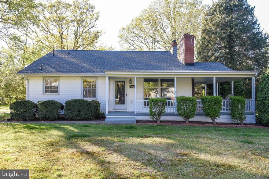 Vaulted ceiling in living area, Just refinished hardwood floors. Separate rec room for getting away from it all. Home has been well cared for and it shows. Wrap around front porch overlooks .92 acre, landscaped lot. Large detached garage. Close to Pax River Naval Air Station.