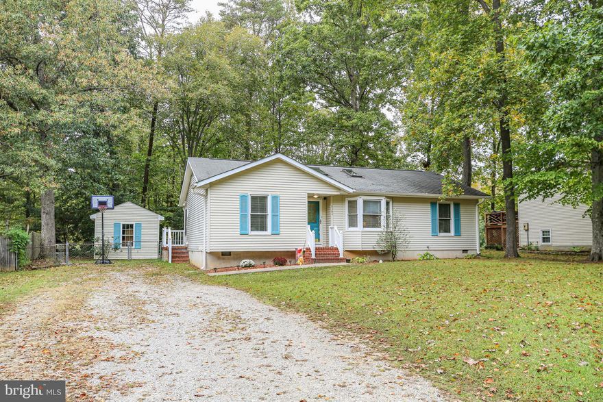 Charming 3BR/2BA rambler convenient to restaurants and retail in Spotsylvania Courthouse Village and Cosner's Corner! One level living in serene Plantation Forest with an accommodating driveway, fenced backyard and spacious shed. Optimal layout with the primary suite on opposite end of other bedrooms with an open main living area in between.