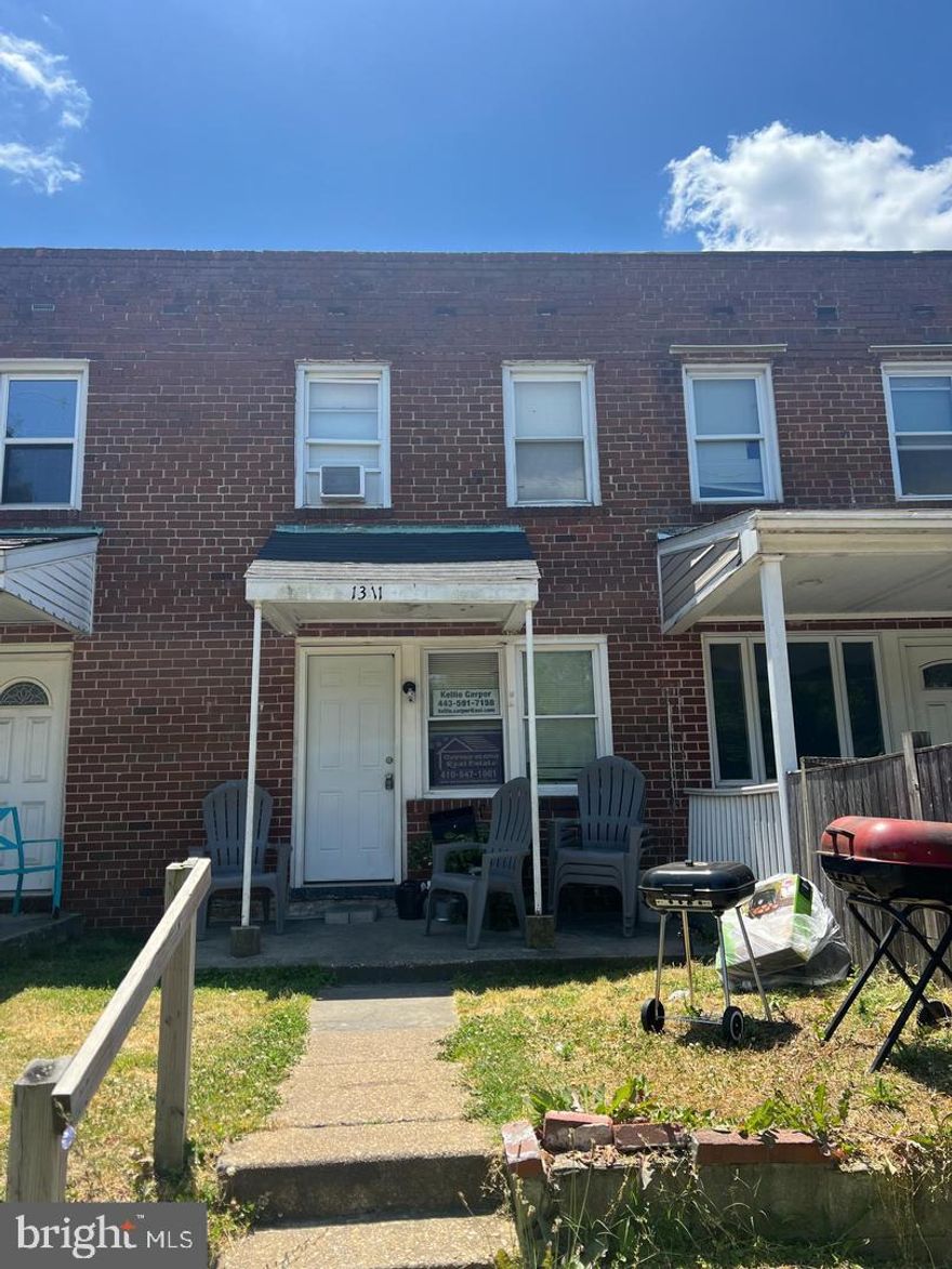 3 bedroom 1 bathroom row home is located in Brooklyn, Maryland.  This property has a large open kitchen, finished basement, fenced back yard, and radiator heating. This home is perfect for any family or room mates! Available now.
